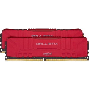 Crucial Ballistix 32GB Kit (2 x 16GB) DDR4-3600 CAS16 Desktop Gaming Memory (Red) $142.49