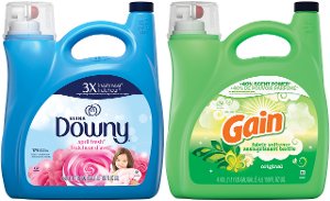Kroger digital coupon - 150 oz Downy or Gain Liquid Fabric Softener, $7.99, use coupon up to 5X
