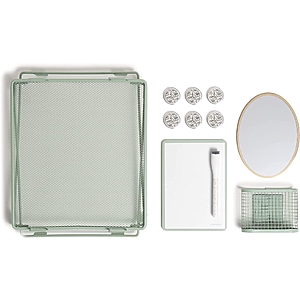 U Brands Locker Kit, 11 Piece Set, Shelf and Accessories, Green, 5992U - $3.61 @ Walmart