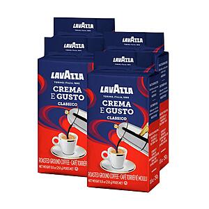 Lavazza Crema E Gusto Ground Coffee Blend, Espresso Dark Roast, 8.8 Oz Bricks (Pack of 4) Authentic Italian $11.24 after 15% Subscribe and Save and 20% Coupon
