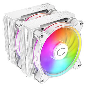 Cooler Master Hyper 622 Halo White Dual Tower CPU Air Cooler 6 Heat Pipes $49.99 Exclusive Prime Deal