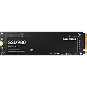 1TB SAMSUNG 980 NVMe Internal Solid State Drive (MZ-V8V1T0B) from $94.99 + Free Shipping