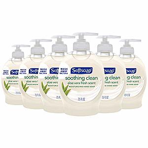 6-Pack 7.5-Oz Softsoap Moisturizing Liquid Hand Soap (Aloe Vera) $4.15 w/ Subscribe & Save