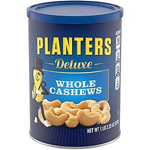 Select Amazon Accounts: 18.25-Oz Planters Deluxe Whole Cashews $6.65 w/ Subscribe & Save