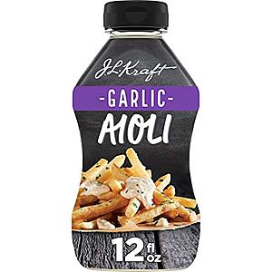 Select Amazon Accounts: 12-Oz Kraft Mayo Garlic Aioli $2.08 w/ S&S + Free Shipping w/ Prime or on orders over $25