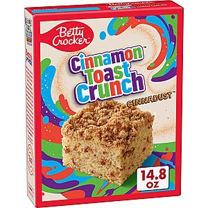 14.8-Oz Betty Crocker Cinnamon Toast Crunch Coffee Cake Mix $2.34 w/ S&S + Free Shipping w/ Prime or on orders over $25