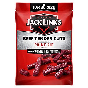 5.6-Oz Jack Link's Tender Cuts Beef Jerky (Prime Rib Flavor) $5.87 w/ S&S + Free Shipping w/ Prime or on orders over $25