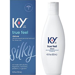 4.5-Oz K-Y True Feel Deluxe Silicone-Based Personal Lubricant $7.42 w/ S&S + Free Shipping w/ Prime or on orders over $35