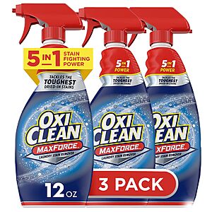 3-Pack 12-Oz OxiClean Max Force Laundry Stain Remover Spray $9.10 w/ Subscribe & Save