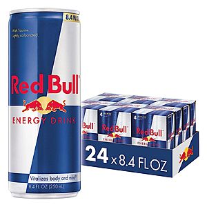 Prime Members: 24-Pack 8.4-Oz Red Bull Energy Drink (Original) $25.15 + Free Shipping