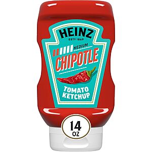 14-Oz Heinz Tomato Ketchup (Chipotle) $2.38 w/ S&S + Free Shipping w/ Prime or on orders over $35