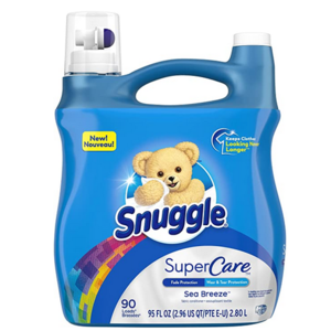 95-Oz Snuggle SuperCare Liquid Fabric Softener (Sea Breeze) 2 for $9.50 ($4.75 each) + Free Shipping w/ Prime or on orders over $25