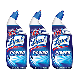 3-Pack 24-Oz Lysol Power Toilet Bowl Cleaner $5 + Free Store Pickup (limited availability)
