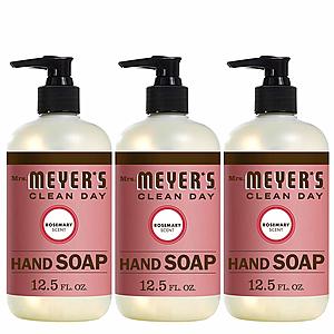 3-Pack 12.5oz Mrs. Meyer´s Clean Day Hand Soap (Rosemary) $8.30 w/ S&S + Free S/H