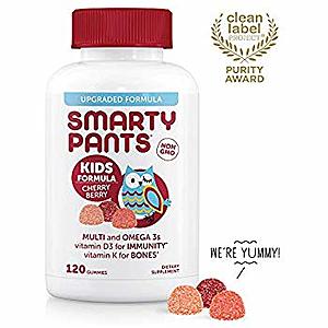 Daily Gummy Multivitamin Kids Cherry Berry:  by SmartyPants (120 Count, 30 Day Supply): As low as $6.08 w/S&S and A/c or 5% S&S = $7.39