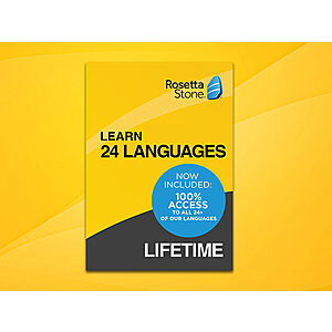 Rosetta Stone Unlimited Languages LIFETIME Subscription $104.30
