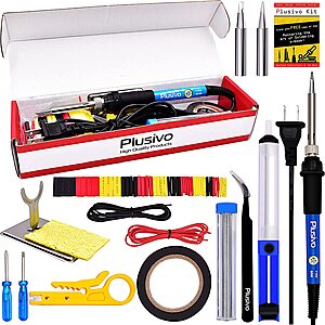 Amazon - Soldering Iron and assorted kit from Plusivo $9.99