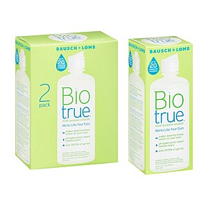 3-Pack 10-Oz Bausch + Lomb Biotrue Soft Contact Lens Multi-Purpose Solution $5.40 + Free Store Pickup