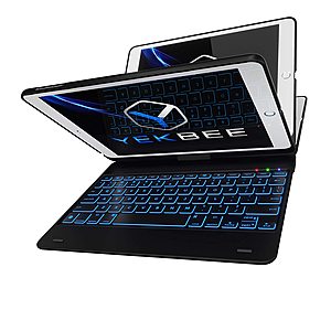 iPad Keyboard Case for iPad 6th/5th Gen, Pro 9.7, Air 2/1 - Bluetooth, Backlit, 360° - $29.97 FS (Prime Eligible)