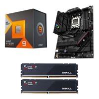 AMD Ryzen 9 7950X3D, ASUS B650E-F ROG Strix Gaming WiFi, G.Skill Flare X5 Series Kit 64GB DDR5-6000, Computer Build Bundle - $799.99