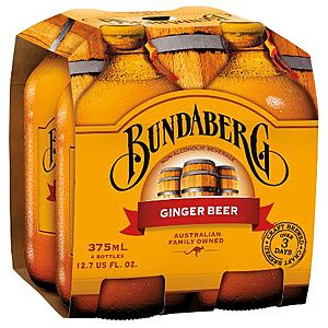 Bundaberg Ginger Beer Bottles - 4pk/12.7 fl oz for $2.49 ($6.49 - $2 - $2) Target B&M In-store only