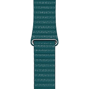 Apple Watch Large Leather Loop Band (Peacock, 44mm) $31 + Free Store Pickup
