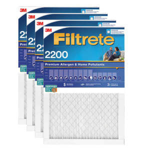 3m Filtrete 2200 Elite Allergen 1" Furnace Filters (MERV 13) 4-pack, $44.99 (Costco members)