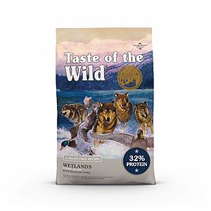 28-lb Taste of the Wild Grain-Free Dry Dog Food w/ Roasted Duck $25.85 w/ Subscribe & Save + Free S/H