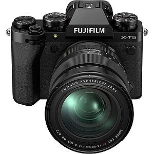 Fujifilm X-T5 Mirrorless Digital Camera w/ XF16-80mm Lens @ Amazon $1699.99