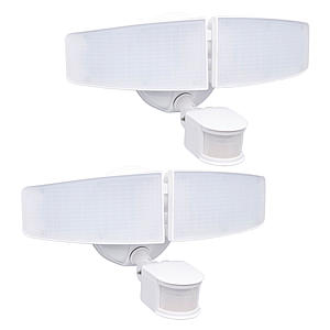 Honeywell 3,000-Lumen Dual Head Security Flood Light w/ Motion Sensor 2-Pack $39.98