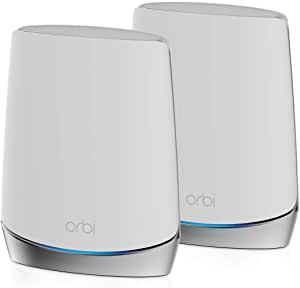 NETGEAR - Orbi AX4200 Tri-Band Mesh Wi-Fi 6 System (2-Pack) - White (Renewed) $227.99 @ Amazon