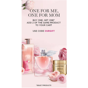 Lancome BOGO: Idole, La Vie Est Belle Eau de Parfum $75 & more, Free shipping at $75, Free Engrave on Perfumes
