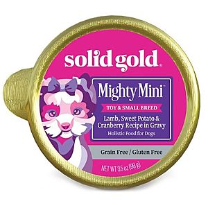 Solid Gold Mighty Mini™ Toy & Small Breed Dog Food 3.5 oz cups Free after mfg coupon @ Petsmart (ymmv)