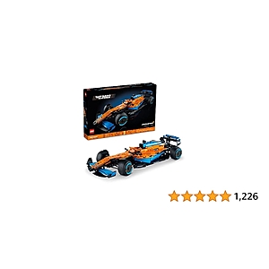 LEGO 42141 Technic McLaren Formula 1 2022 Replica Race Car Model Building Kit, F1 Motor Sport Set Birthday Gift Idea for Adults, Men, Women, Him, Her, Husband, Collectibl - $160