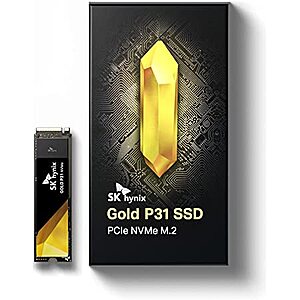 2TB SK hynix Gold P31 PCIe NVMe Gen3 M.2 2280 Solid State Drive SSD $208.24