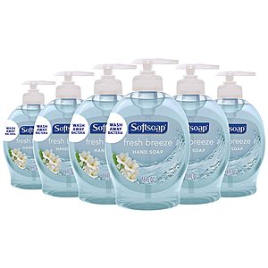 6-Pack 7.5-Oz Softsoap Liquid Hand Soap: Fresh Breeze/Aloe Vera $3.56 or less w/ S&S