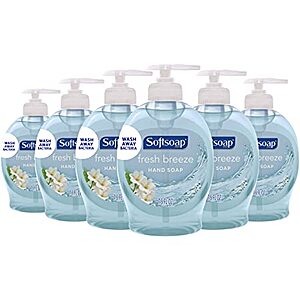 6-Pack 7.5-oz Softsoap Liquid Hand Soap (Fresh Breeze or Milk & Honey) $3.65 & More w/ S&S
