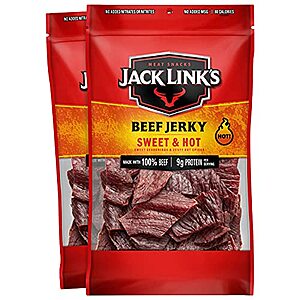 2-Pack 9-Ounce Jack Link's Beef Jerky (Sweet & Hot) $15.10 & More w/ Subscribe & Save