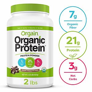 2.03-lb Orgain Organic Plant Based Protein Powder (Creamy Chocolate Fudge) $7.35 & More w/ S&S + Free S/H