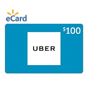 Uber Gift Cards: $25 GC for $22.50, $50 GC for $45, $100 GC for $90 (Email Delivery)