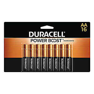 100% Back in Bonus Rewards on Duracell Coppertop AA/AAA 16-pk and 24-pk. Limit 2 at Office Depot,