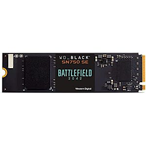 WD_Black 500GB SN750 SE NVMe Battlefield 2042 up to 3,600 MB/s $89.99 at Amazon