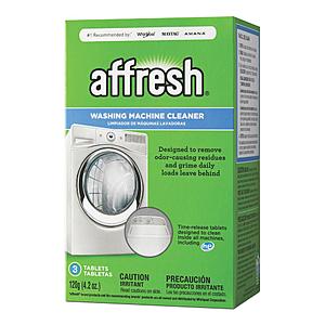 Back: Affresh 3-count washing machine cleaner $3.25 at Home Depot