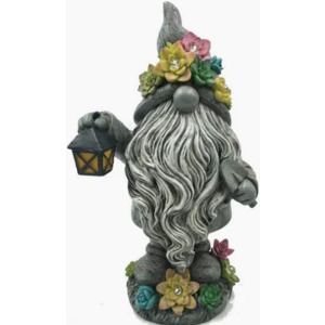 Solar Succulent Gnome at Home Depot - Free Shipping $14.49