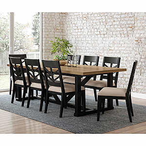Morrison 9-piece Dining Set $900.  Reg $1,500.  F/S from Costco.