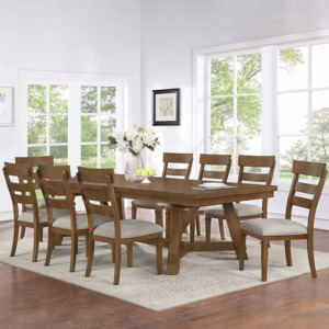 Brantley 9-piece Dining Table Set $800.  Reg $1400.  F/S from Costco.