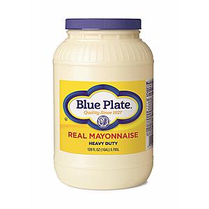 Blue Plate Extra Heavy Mayonnaise, 128 oz (Gallon) Jar for $8.88 - $2.00 coupon = As low as $5.55 with 15% Amazon SS