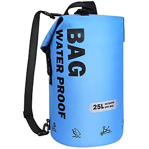 VBG VBIGER 100% Waterproof Backpack 25L PVC Beach Bag with Waterproof Phone Case $13.79