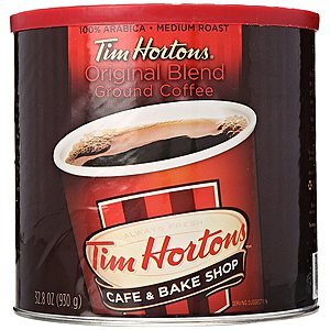 Tim Horton 100% Arabica Medium Roast Original Blend Ground Coffee 32.8 oz. Can $9.11 AC & 15% Subscribe & Save Discount