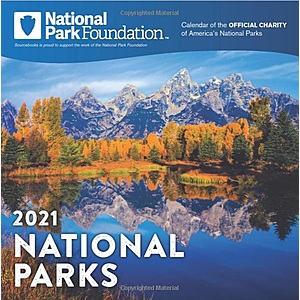 2021 US National Park Wall Calendar: A 12-Month $7.49